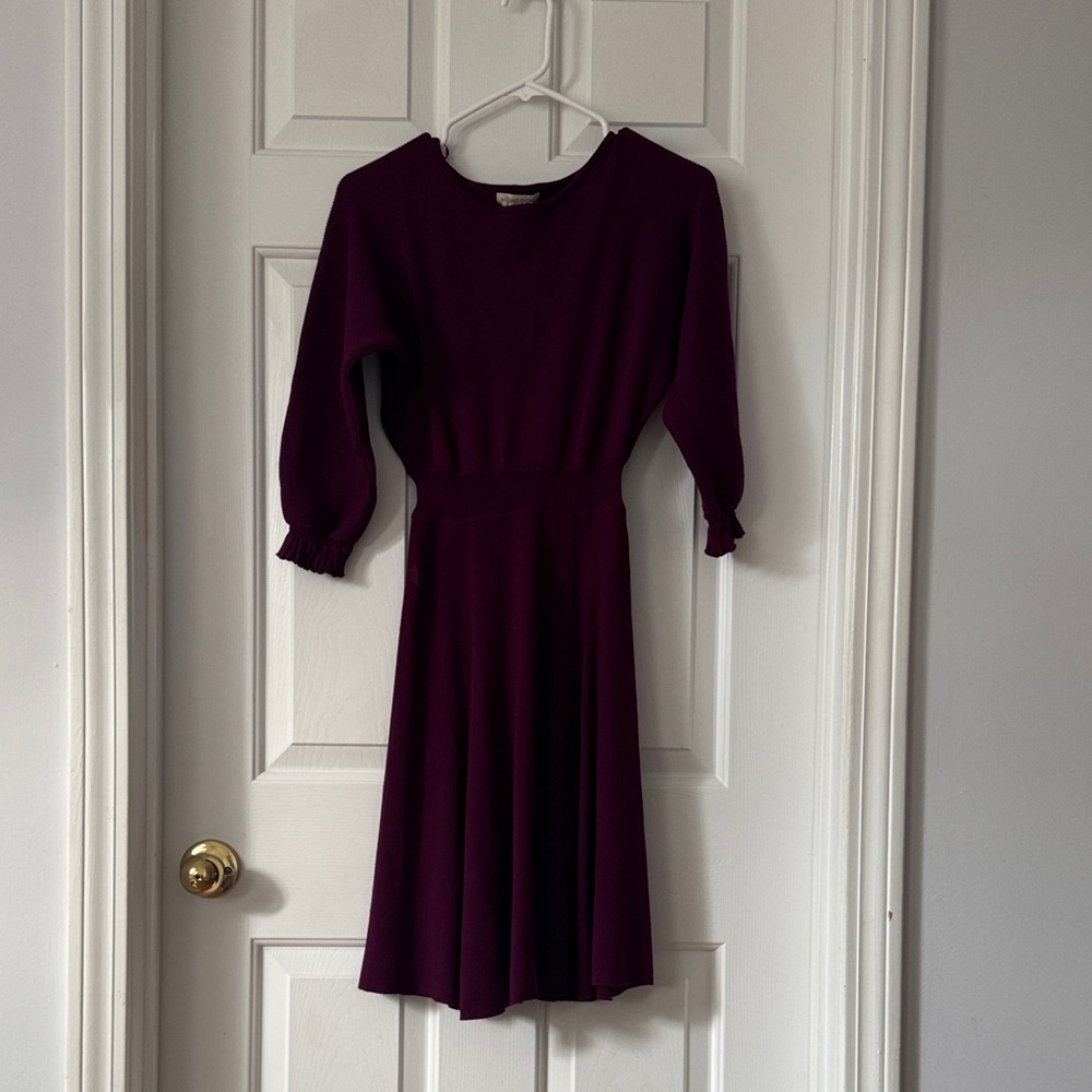 Monsoon Rich Plum Mini Dress